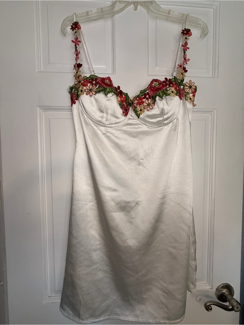 Princess Polly White Satin Top with Subtle Sheen